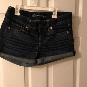 american eagle midi shorts